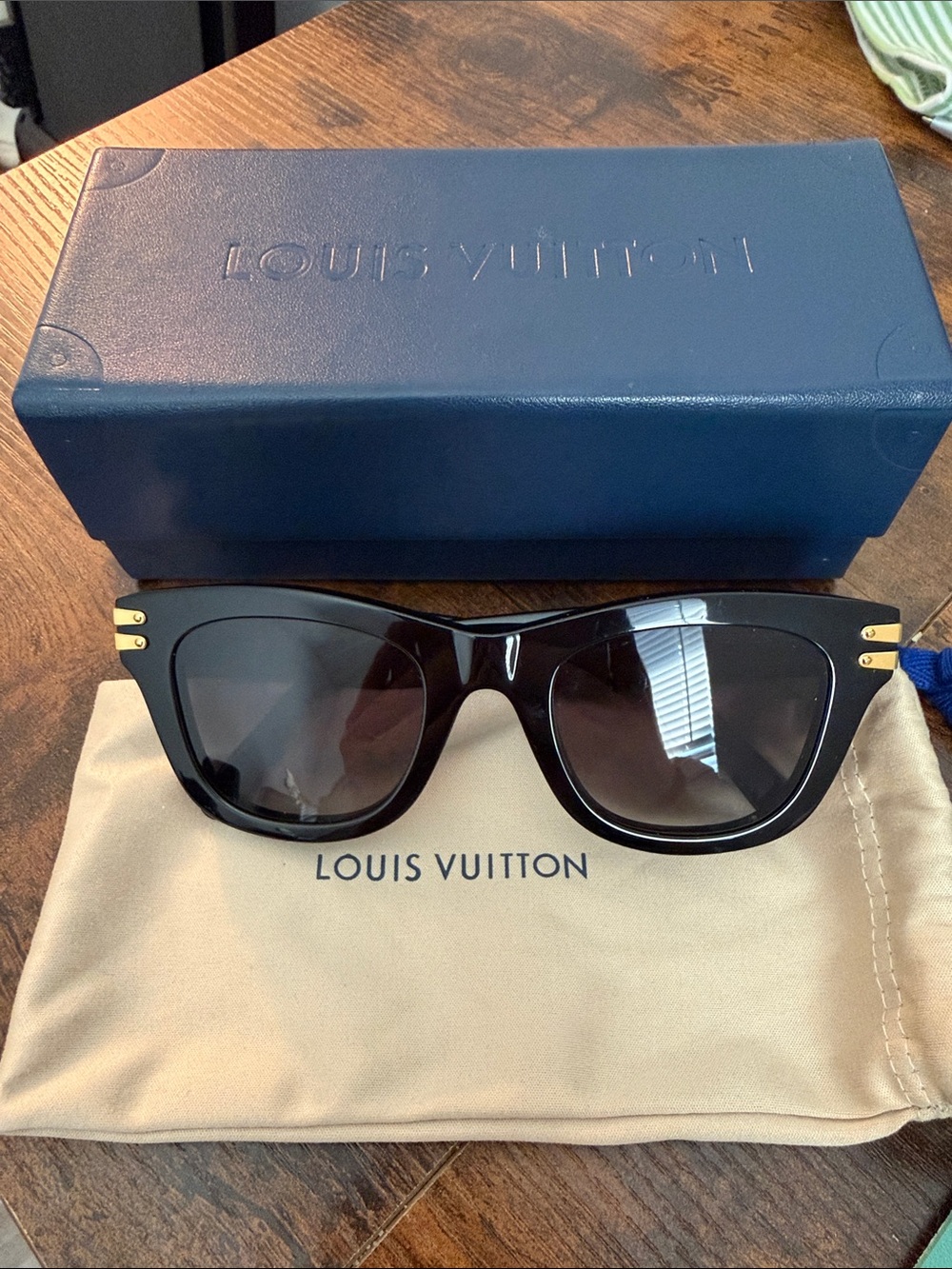 Louis Vuitton Black Cat eye Sunglasses